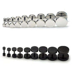 BLACK EARRINGS - 2 COLOUR SCREW CLOSURE - Vignette | LE BOX DU FITNESS®