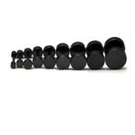 BLACK EARRINGS - 2 COLOUR SCREW CLOSURE - Vignette | LE BOX DU FITNESS®