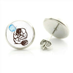 ROUND EARRING | STEEL ROUND FITNESS IMAGE - Vignette | LE BOX DU FITNESS®