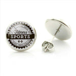 ROUND EARRING | STEEL ROUND FITNESS IMAGE - Vignette | LE BOX DU FITNESS®