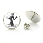 ROUND EARRING | STEEL ROUND FITNESS IMAGE - Vignette | LE BOX DU FITNESS®
