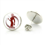 ROUND EARRING | STEEL ROUND FITNESS IMAGE - Vignette | LE BOX DU FITNESS®