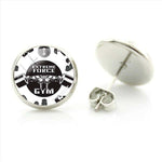 ROUND EARRING | STEEL ROUND FITNESS IMAGE - Vignette | LE BOX DU FITNESS®