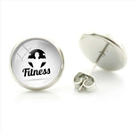 ROUND EARRING | STEEL ROUND FITNESS IMAGE - Vignette | LE BOX DU FITNESS®