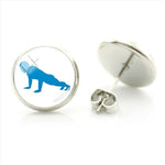 ROUND EARRING | STEEL ROUND FITNESS IMAGE - Vignette | LE BOX DU FITNESS®