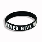 FITNESS BRACELET | “NEVER GIVE UP” MOTIVATION - Vignette | LE BOX DU FITNESS®