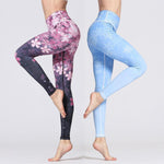 LEGGING SPORT - IMPRIMÉ À FLEUR FLEXIBLE RESPIRANT - Vignette | LE BOX DU FITNESS®