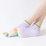 COLORED 5-TOE SOCK FOR SOFT GYM - Vignette | LE BOX DU FITNESSĀ®