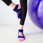 CHAUSSETTE - CHAUSSETTE YOGA BLEU ET ROSE - Vignette | LE BOX DU FITNESS®