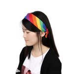 RAINBOW PATTERNED COTTON BANDANAS - Vignette | LE BOX DU FITNESS®