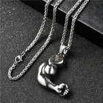 COLLIER FITNESS - BICEPS MUSCLÉ METAL - Vignette | LE BOX DU FITNESS®