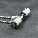 FITNESS NECKLACE - DUMBBELL POWER BODY JEWELRY - Vignette | LE BOX DU FITNESSĀ®
