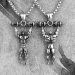 FITNESS NECKLACE - BODYBUILDER MILITARY PRESS - Vignette | LE BOX DU FITNESSĀ®
