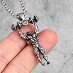 FITNESS NECKLACE - BODYBUILDER MILITARY PRESS - Vignette | LE BOX DU FITNESSĀ®