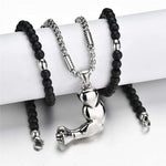 COLLIER FITNESS - BRAS MUCLÉ BICEPS CURL METAL - Vignette | LE BOX DU FITNESS®