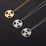 FITNESS NECKLACE - SILVER OLYMPIC BAR DISC - Vignette | LE BOX DU FITNESSĀ®