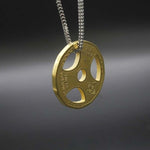 FITNESS NECKLACE - TRENDY GOLD OLYMPIC DISC - Vignette | LE BOX DU FITNESSĀ®