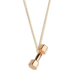 FITNESS NECKLACE - WOMEN'S DUMBBELL PENDANT - Vignette | LE BOX DU FITNESS®