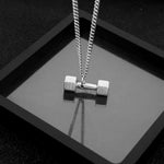 FITNESS NECKLACE - DUMBBELL PENDANT - Vignette | LE BOX DU FITNESSĀ®