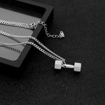 FITNESS NECKLACE - DUMBBELL PENDANT - Vignette | LE BOX DU FITNESSĀ®