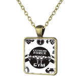 COLLIER FITNESS - PLAQUE POSING CULTURISTE VINTAGE - Vignette | LE BOX DU FITNESS®