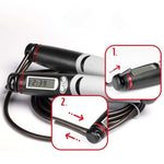 Black/Grey Skipping Rope with Digital Counter - Vignette | LE BOX DU FITNESS®