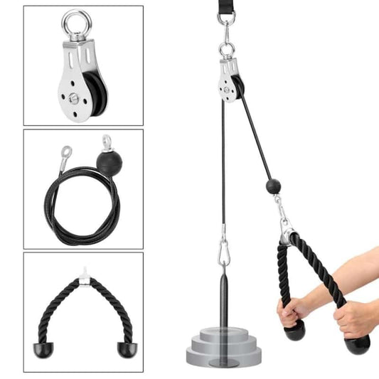 Corde extension triceps avec poulie et cable
