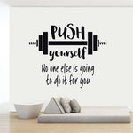 HOME DECO - BARBELL "PUSH YOURSELF" - Vignette | LE BOX DU FITNESS®