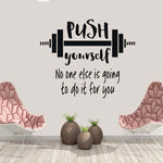 HOME DECO - BARBELL "PUSH YOURSELF" - Vignette | LE BOX DU FITNESS®
