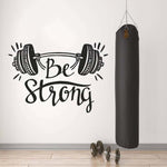 HOME DECORATION - WEIGHT BAR + "BE STRONG" - Vignette | LE BOX DU FITNESSĀ®