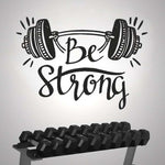 HOME DECORATION - WEIGHT BAR + "BE STRONG" - Vignette | LE BOX DU FITNESSĀ®