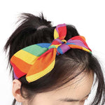 RAINBOW PATTERNED COTTON BANDANAS - Vignette | LE BOX DU FITNESS®