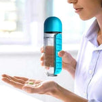 2in1 Water Bottle + Pill Box | 7Box™ - Vignette | LE BOX DU FITNESS®