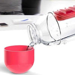 2in1 Water Bottle + Pill Box | 7Box™ - Vignette | LE BOX DU FITNESS®