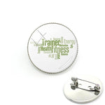 BADGE À ÉPINGLE RONDS - Vignette | LE BOX DU FITNESS®