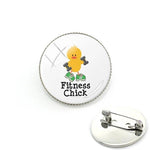 BADGE À ÉPINGLE RONDS - Vignette | LE BOX DU FITNESS®