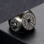 OLYMPIC DISC STEEL SIGNET RING - Vignette | LE BOX DU FITNESS®