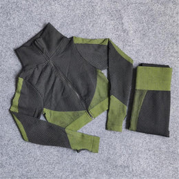 TENUE DE SPORT - ENSEMBLE FITNESS LEGGING TAILLE HAUTE