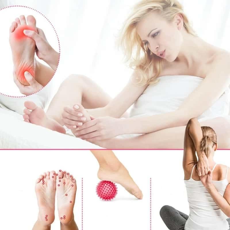 BIEN ETRE FITNESS - DOUBLE BALLE À PICOTS POUR PIEDS