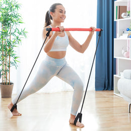 Barre de Fitness avec Élastiques