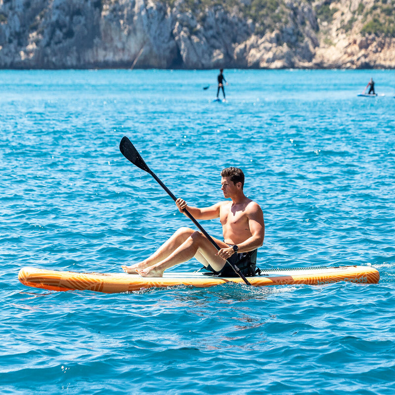 Planche de Paddle Surf Gonflable 2-en-1 Le Box Du Fitness
