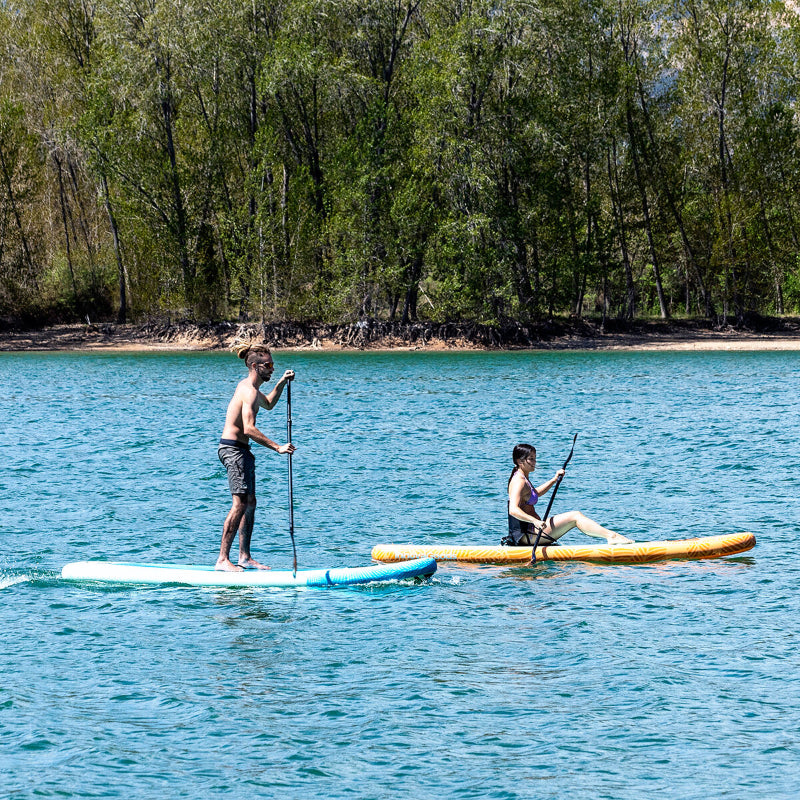 Planche de Paddle Surf Gonflable 2-en-1 Le Box Du Fitness