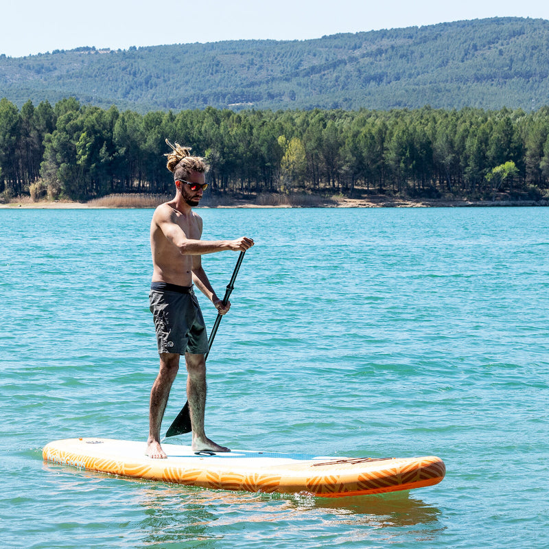 Planche de Paddle Surf Gonflable 2-en-1 Le Box Du Fitness