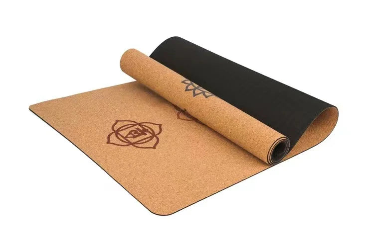 Tapis Pour Le Yoga Liege 7 EasyRollMe fleurs Le Box Du Fitness