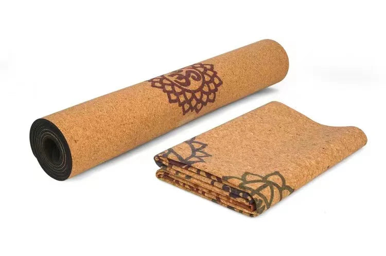 Tapis Pour Le Yoga Liege 7 fleurs Pliable Le Box Du Fitness