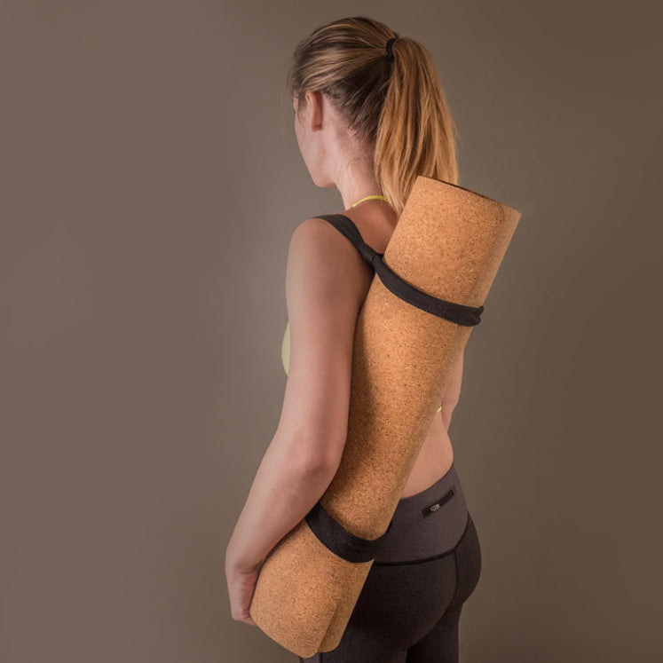 Tapis Pour Le Yoga Liege 7 fleurs Sangle Le Box Du Fitness