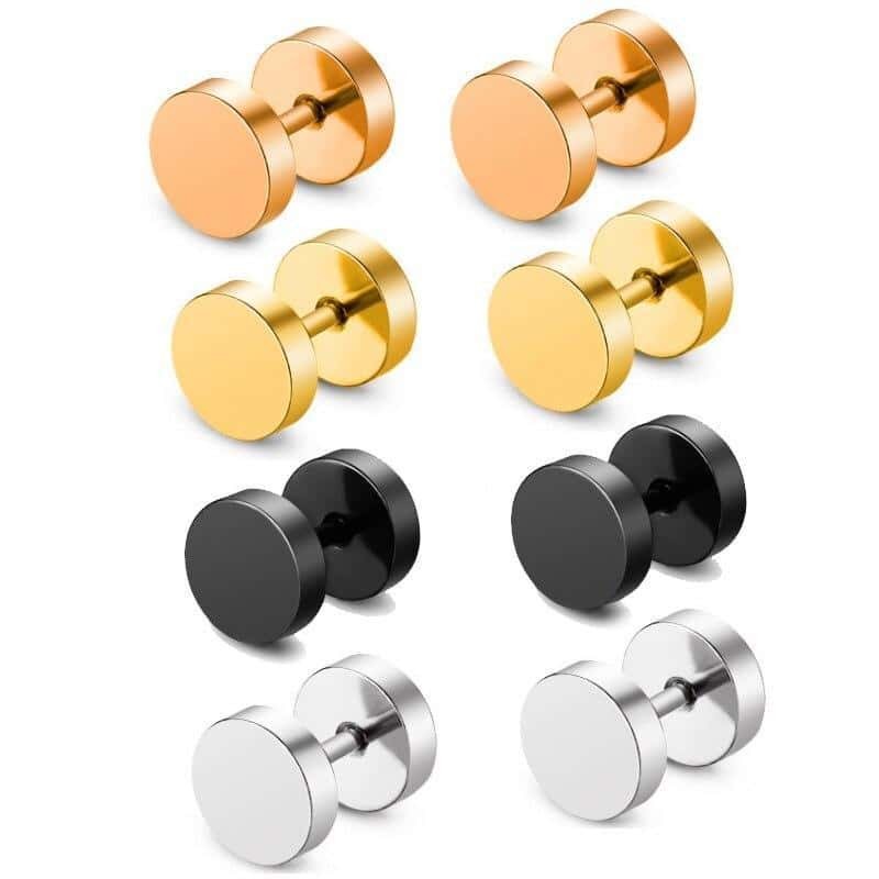 BOUCLE D’OREILLE FITNESS - FERMOIR À VIS 6 COULEURS