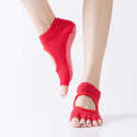 Lot De 4 Paires De Chaussettes De Yoga Antidérapantes - Picots En Silicone, Taille 34-38 - 3