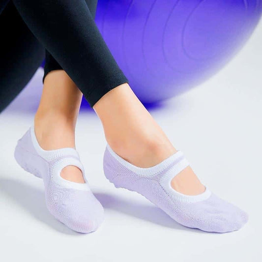 CHAUSSETTE - PILATES SOCKS BLANCHE