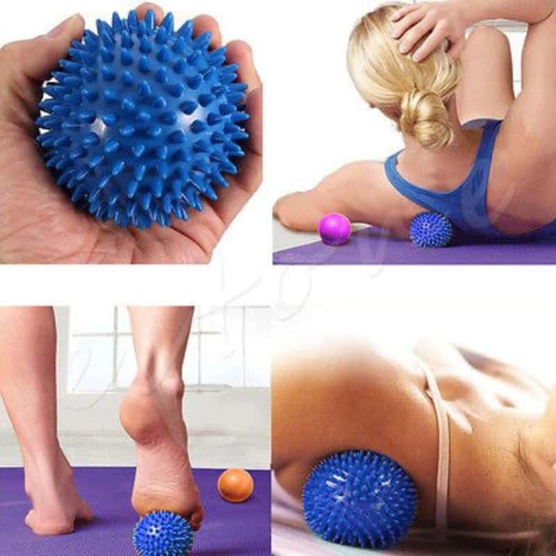 BIEN ETRE FITNESS - BALLE DE MASSAGE À PICOTS POUR PIEDS